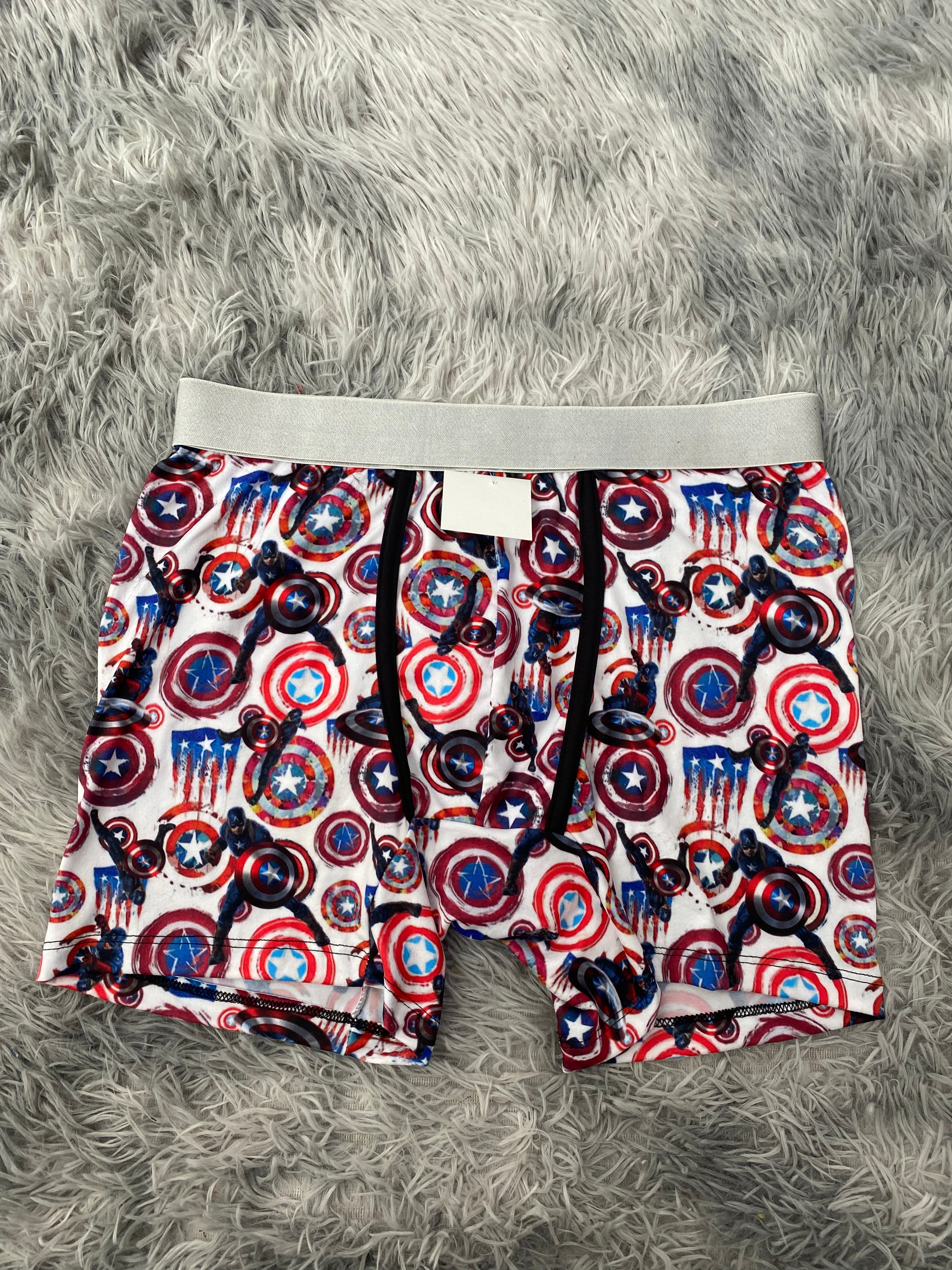 Capitán América Boxer Hombre XL