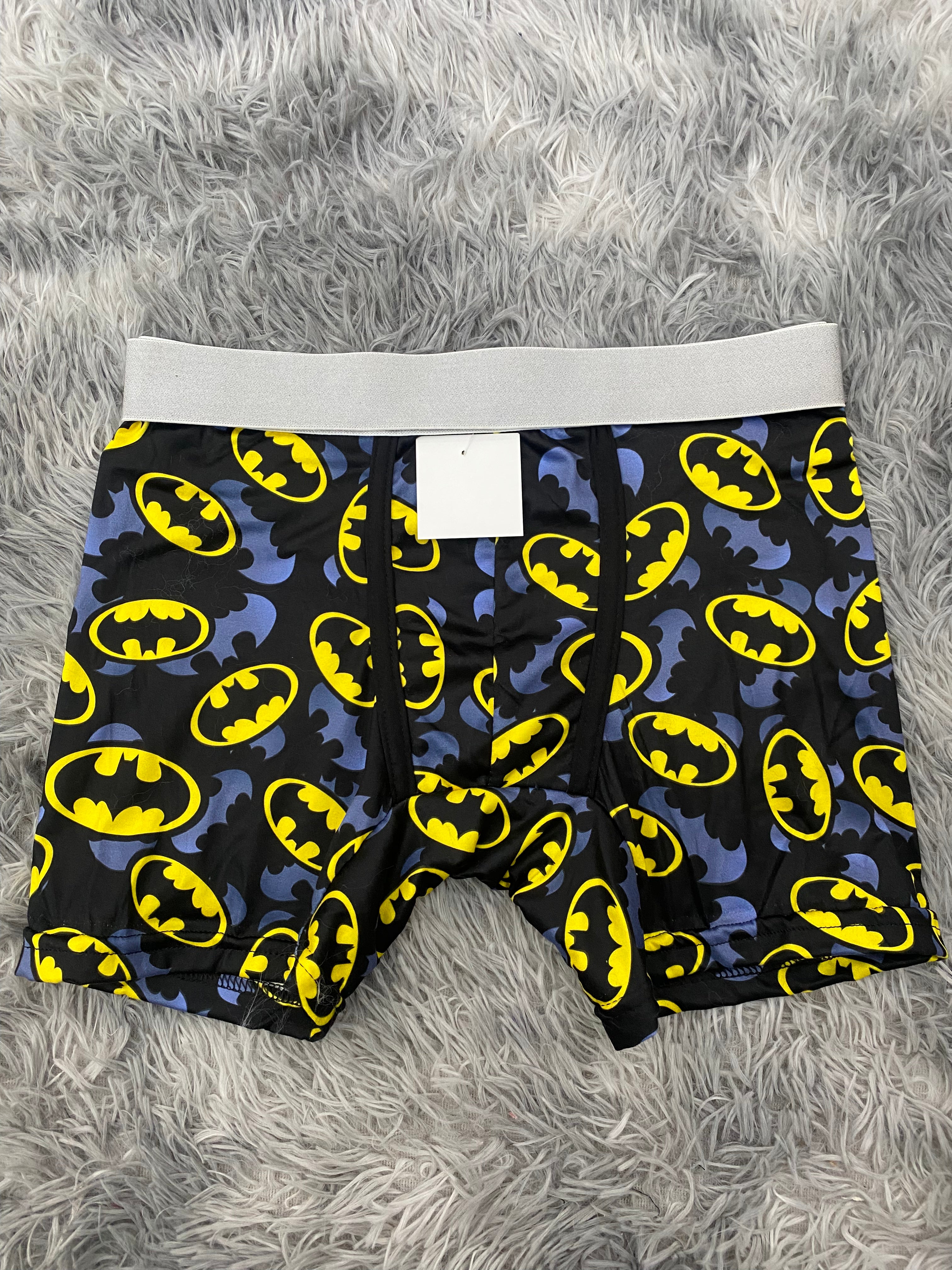 Batman Logo Amarillo Y Gris Boxer Hombre Unitalla