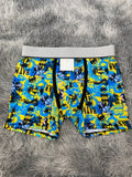 Batman Fondo Azul Y Amarillo Boxer Hombre Unitalla