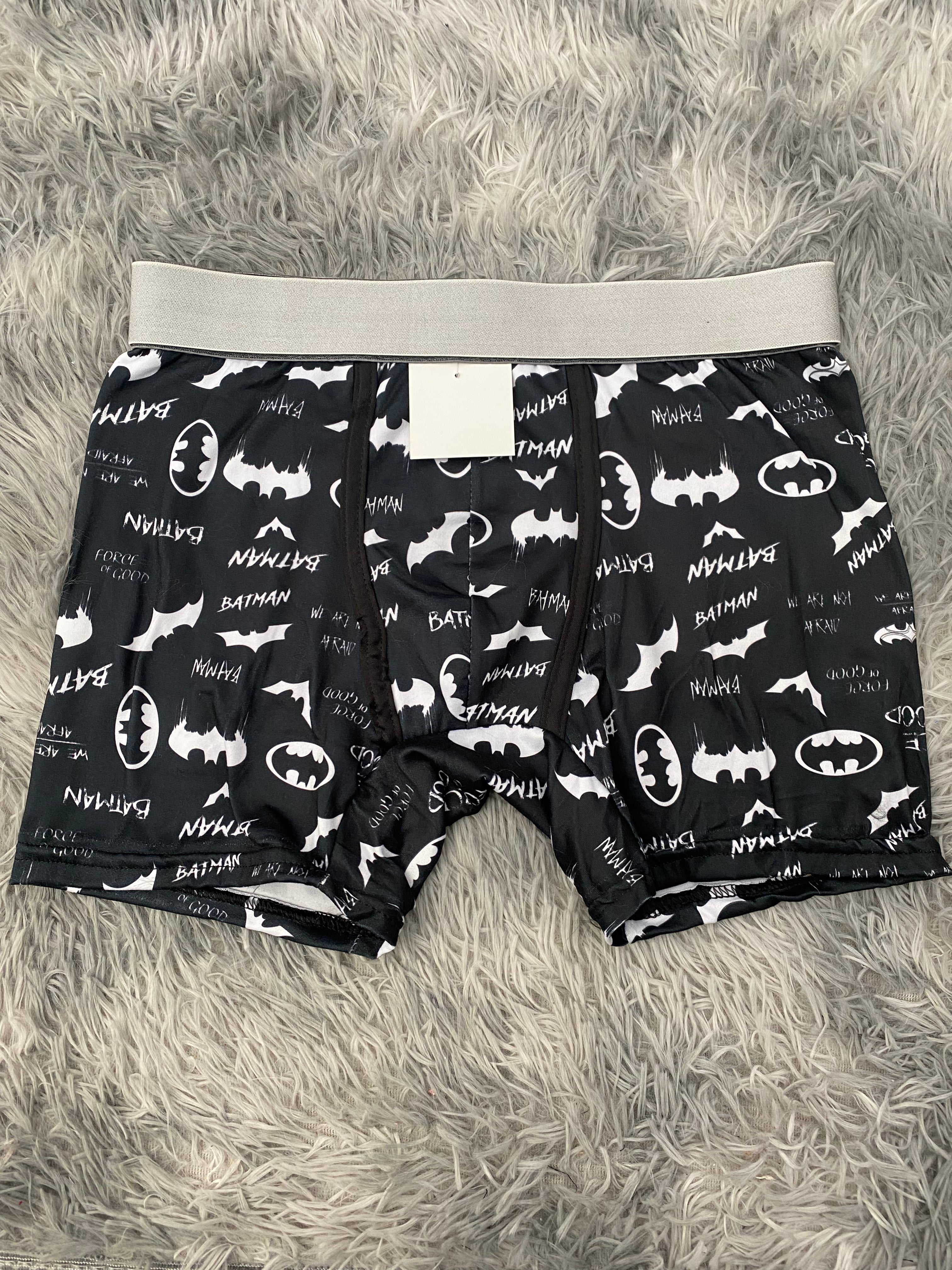 Batman Letras Blancas Boxer Hombre Unitalla