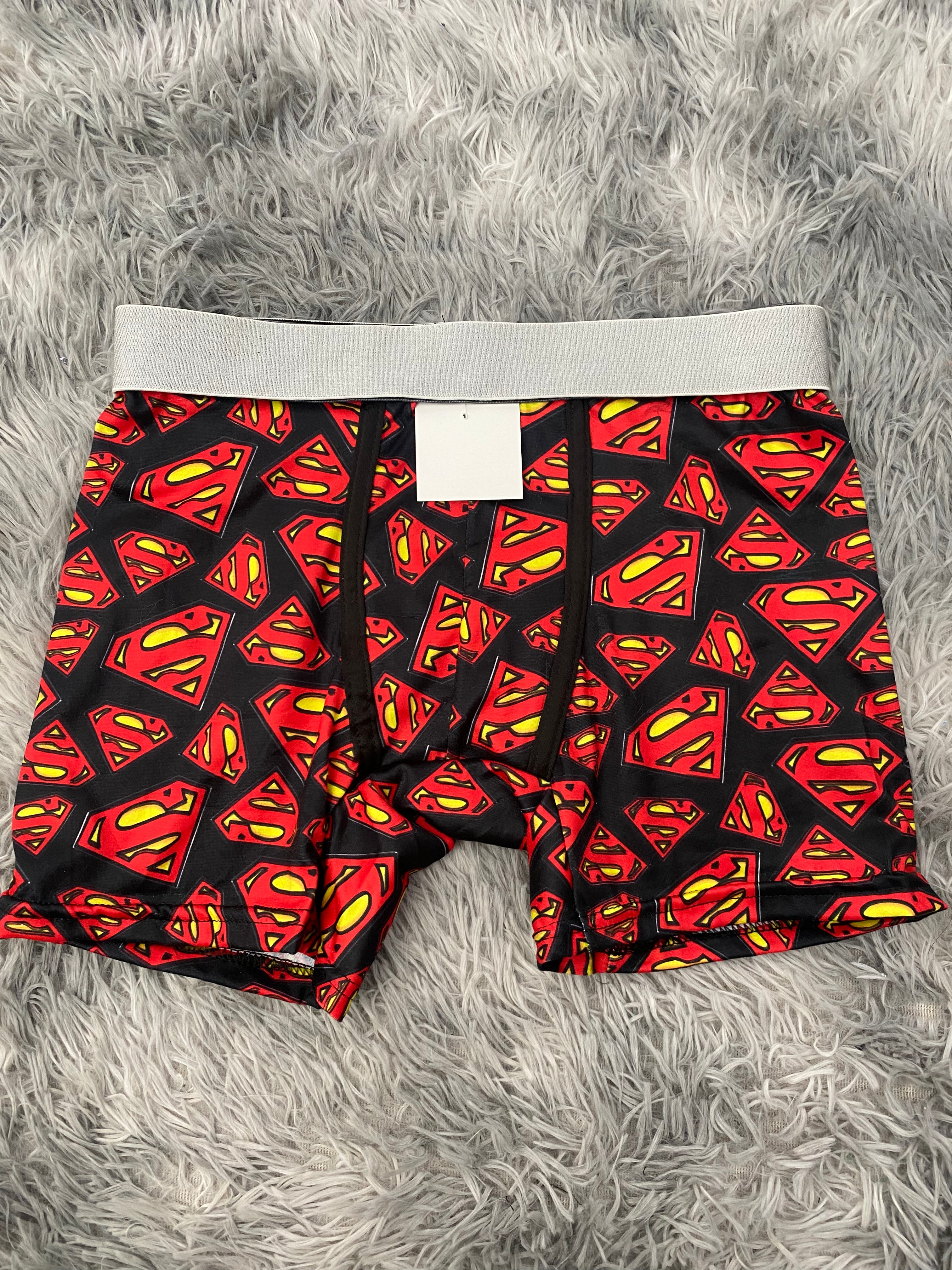 Superman Logo Fondo Negro Boxer Hombre Unitalla