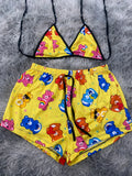 Ositos Cariñositos Ositos Os Fondo Amarillo Top Con Short Brush