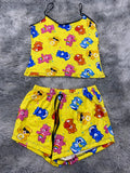Ositos Cariñositos Ositos Os Fondo Amarillo Blusa Con Short