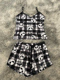 Jack cuadros rayados  Blusa Con Short