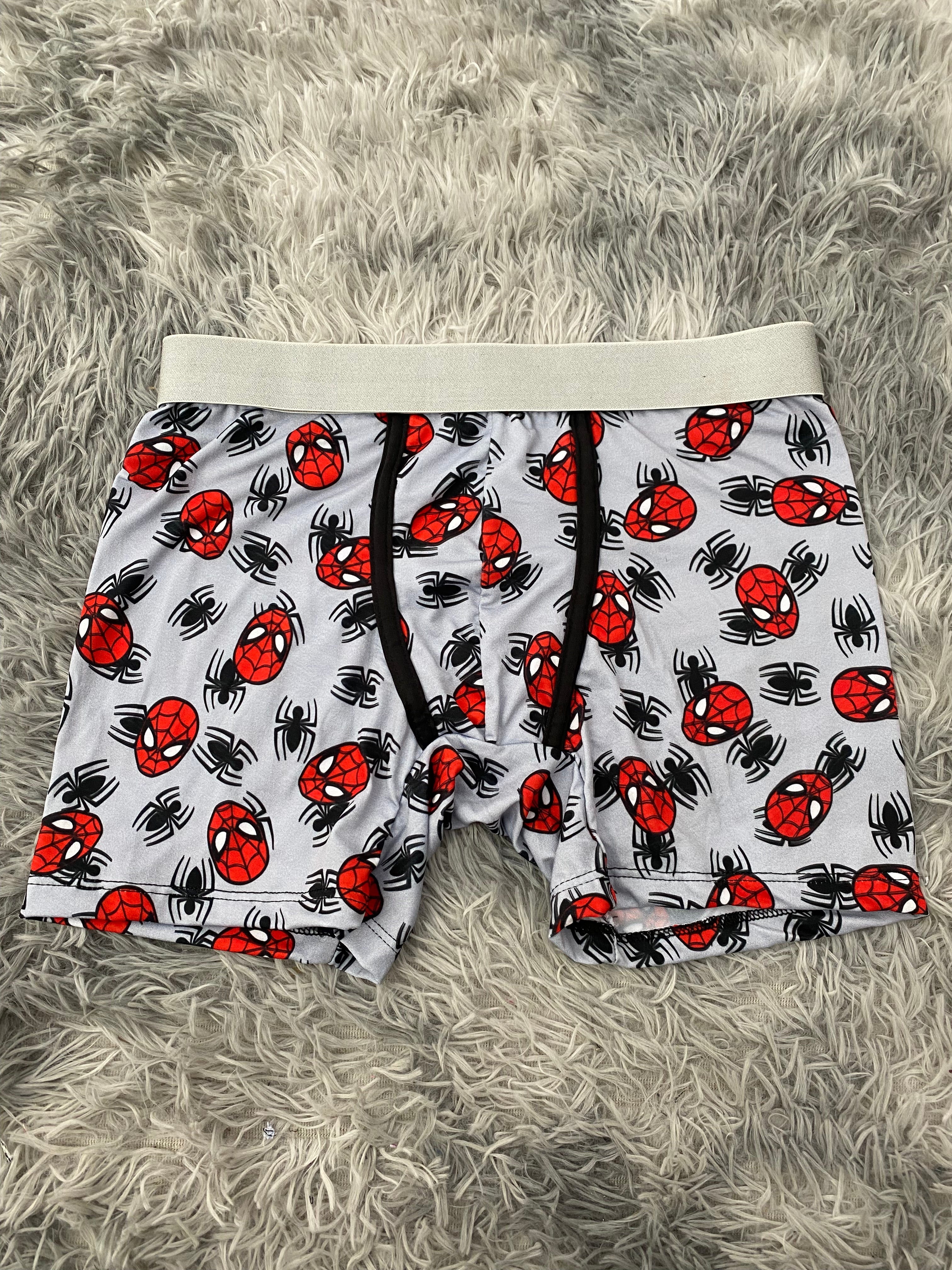 Spiderman Fondo Gris Boxer Hombre Unitalla
