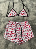 Hello Kitty Rayas Top Con Short Brush