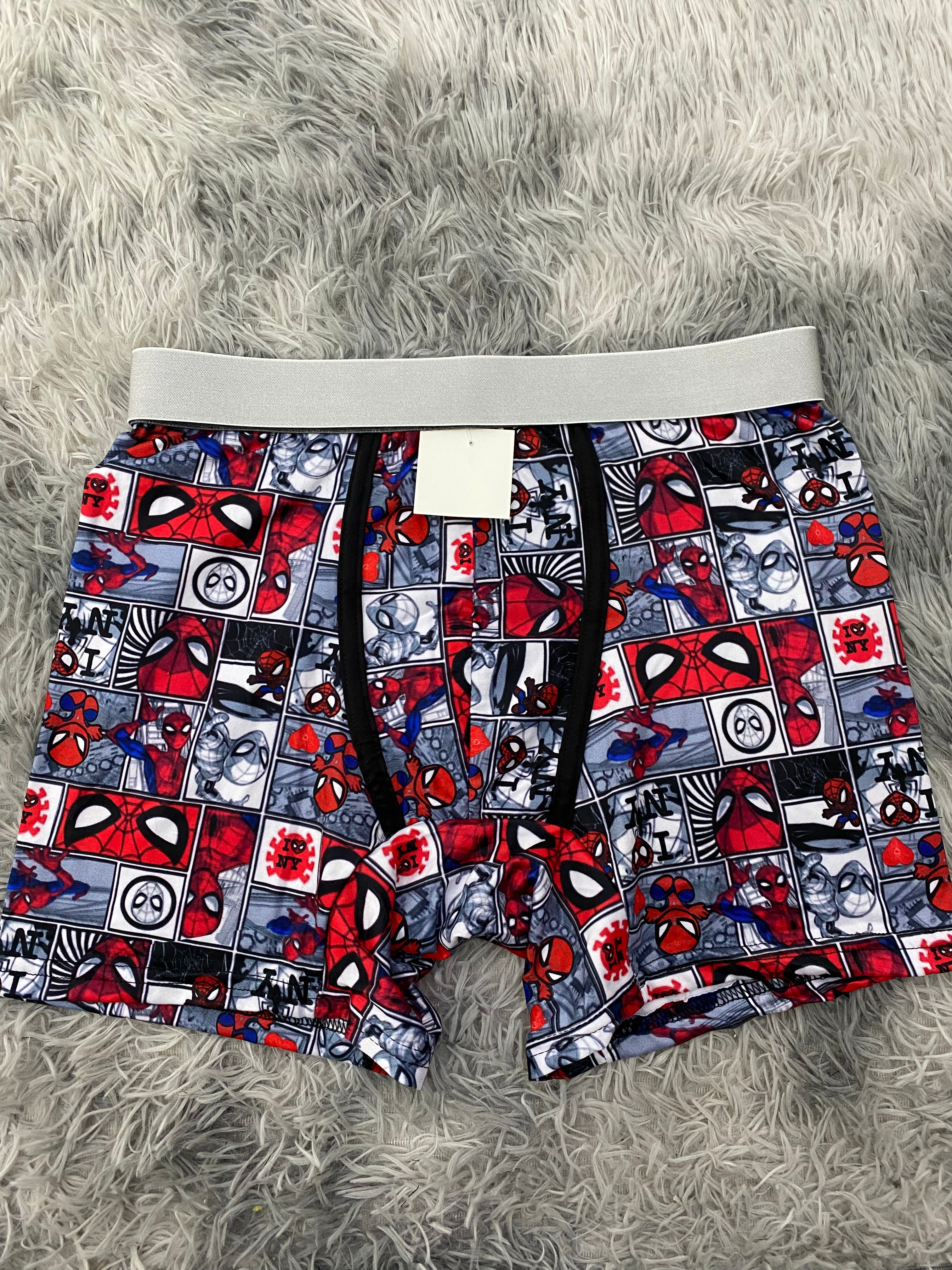 Spiderman Cuadros Blancos Boxer Hombre XL