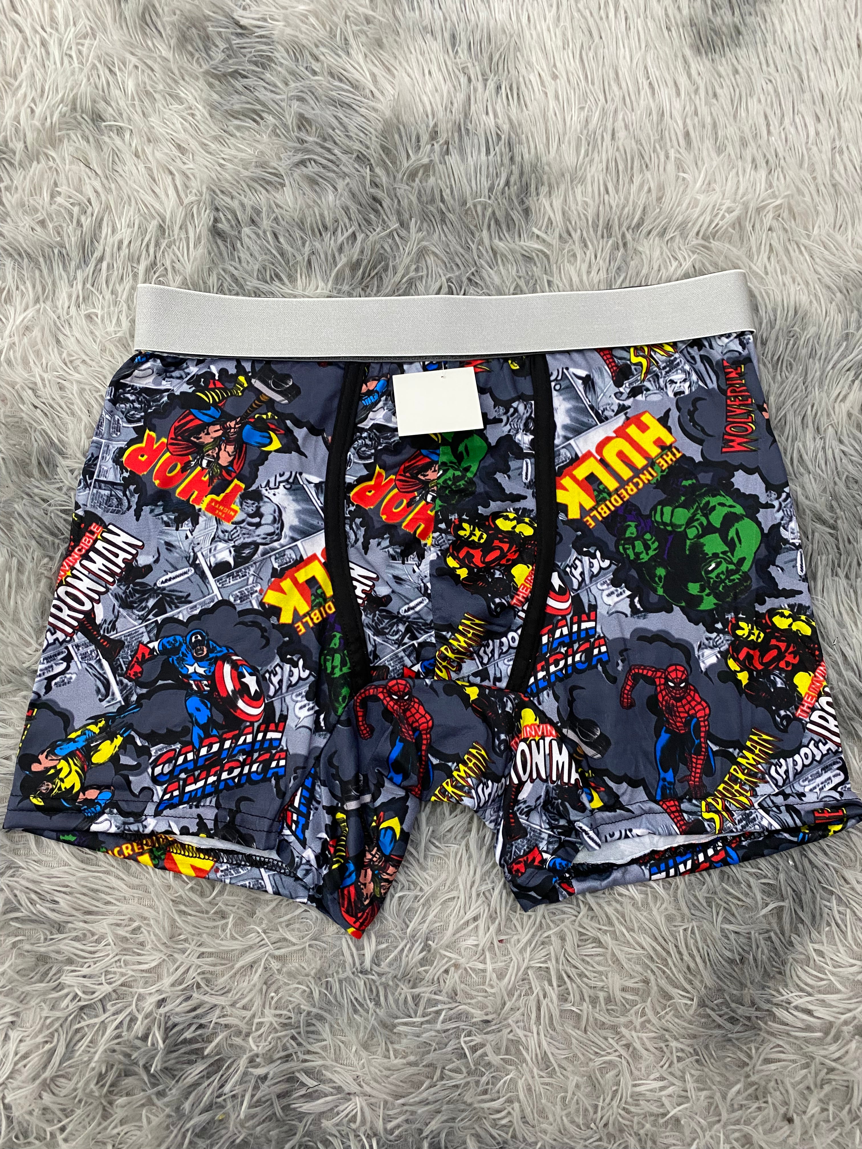 Marvel Cómics Gris Boxer Hombre XL
