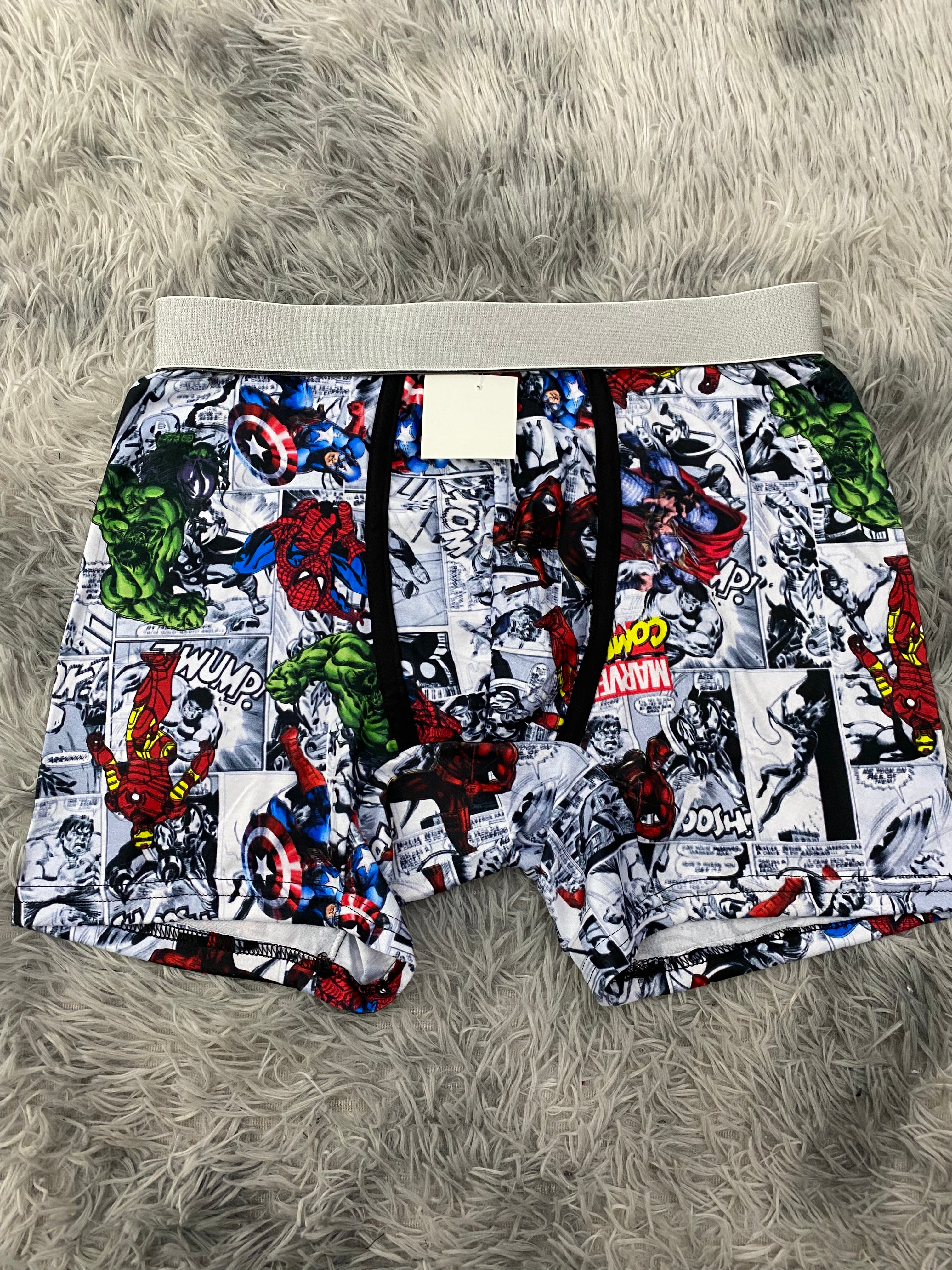 Marvel Cómics Blanco Boxer Hombre XL