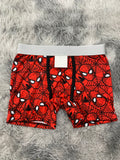 Spiderman Telaraña Negra Fondo Rojo Boxer Hombre Unitalla