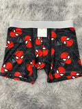 Spiderman Telaraña Gris Fondo Negro Boxer Hombre Unitalla
