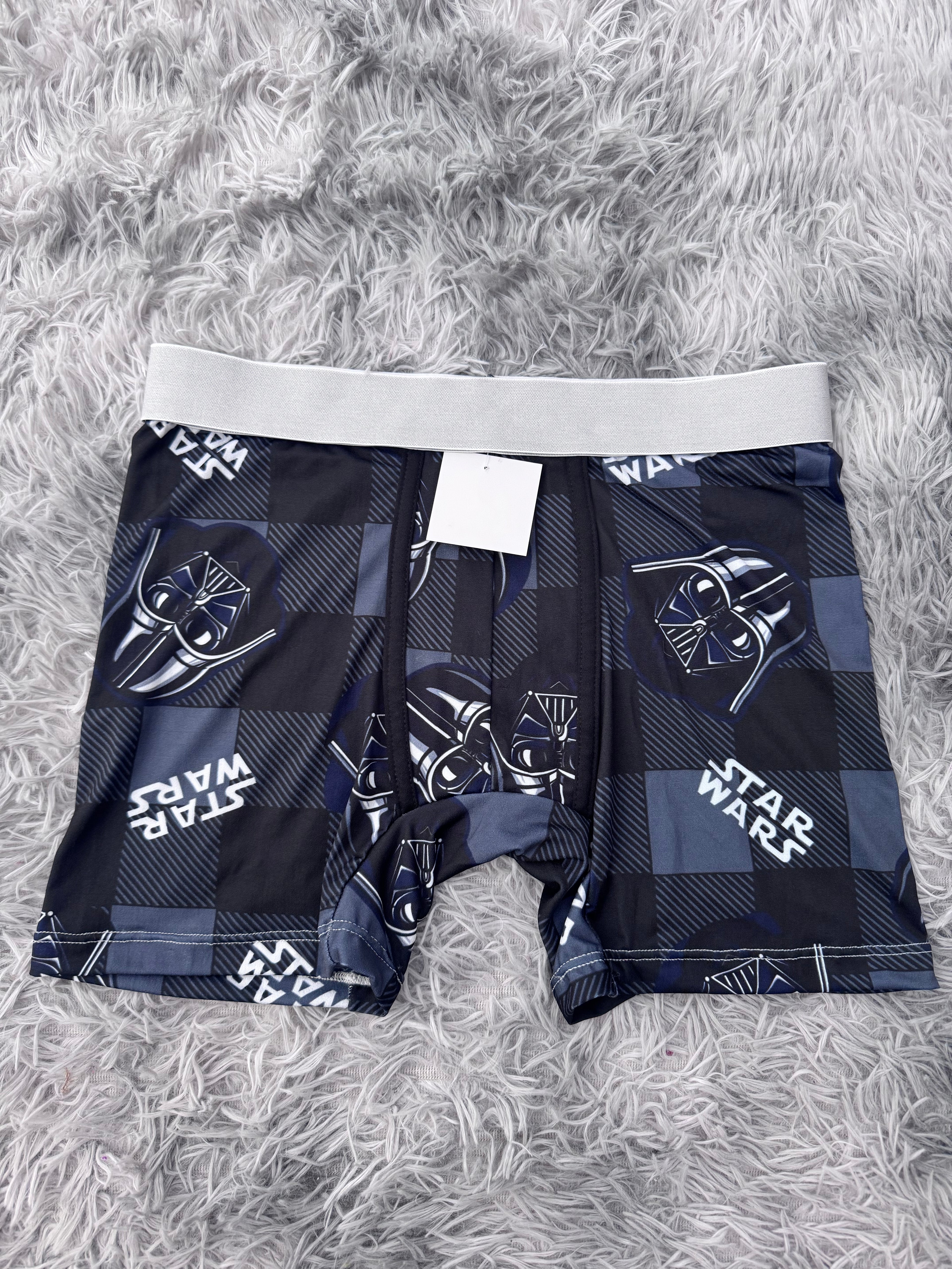 Star Wars Cuadros Rayados Boxer Hombre Unitalla