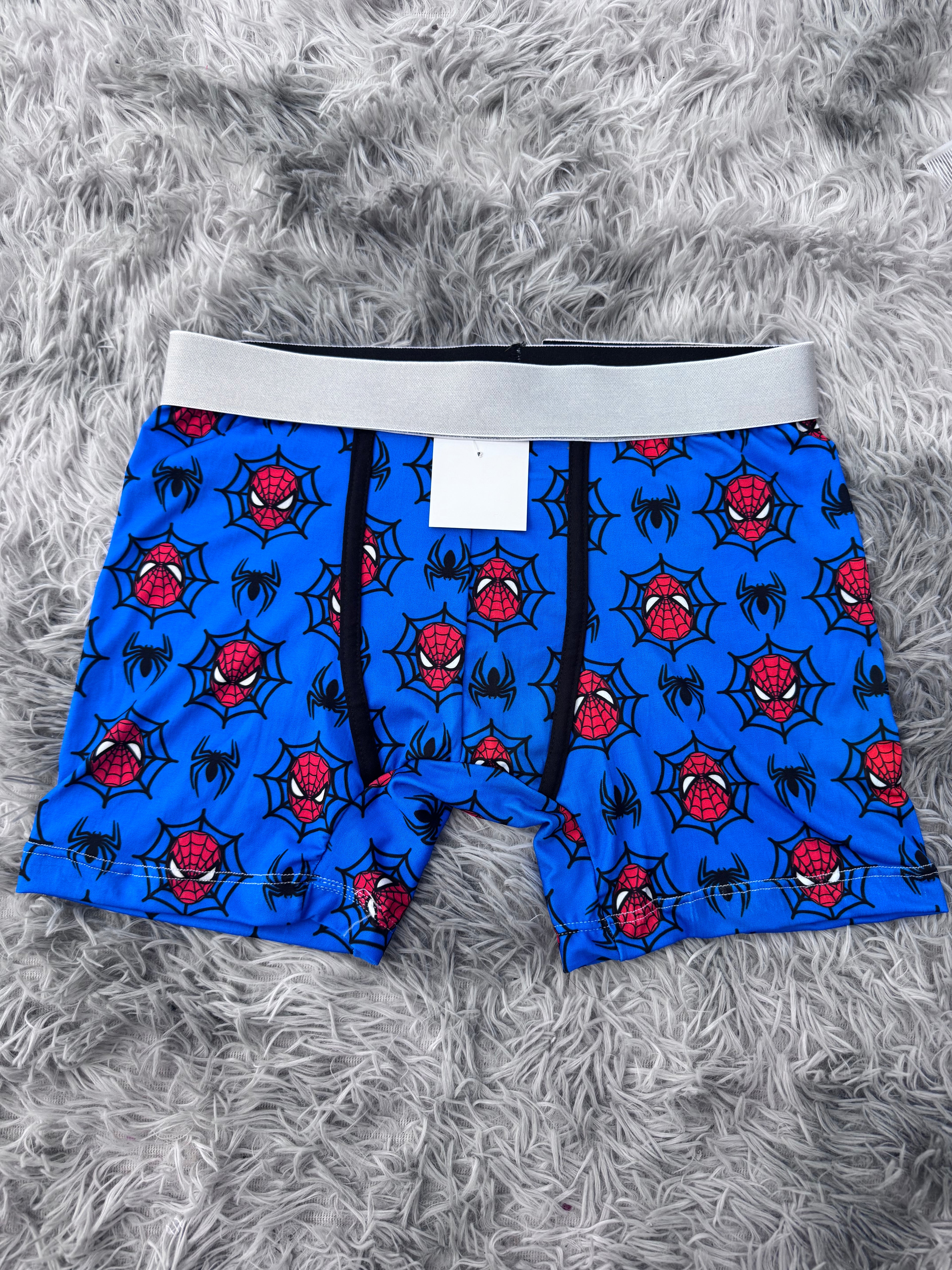 Spiderman Araña Fondo Azul Boxer Hombre Unitalla