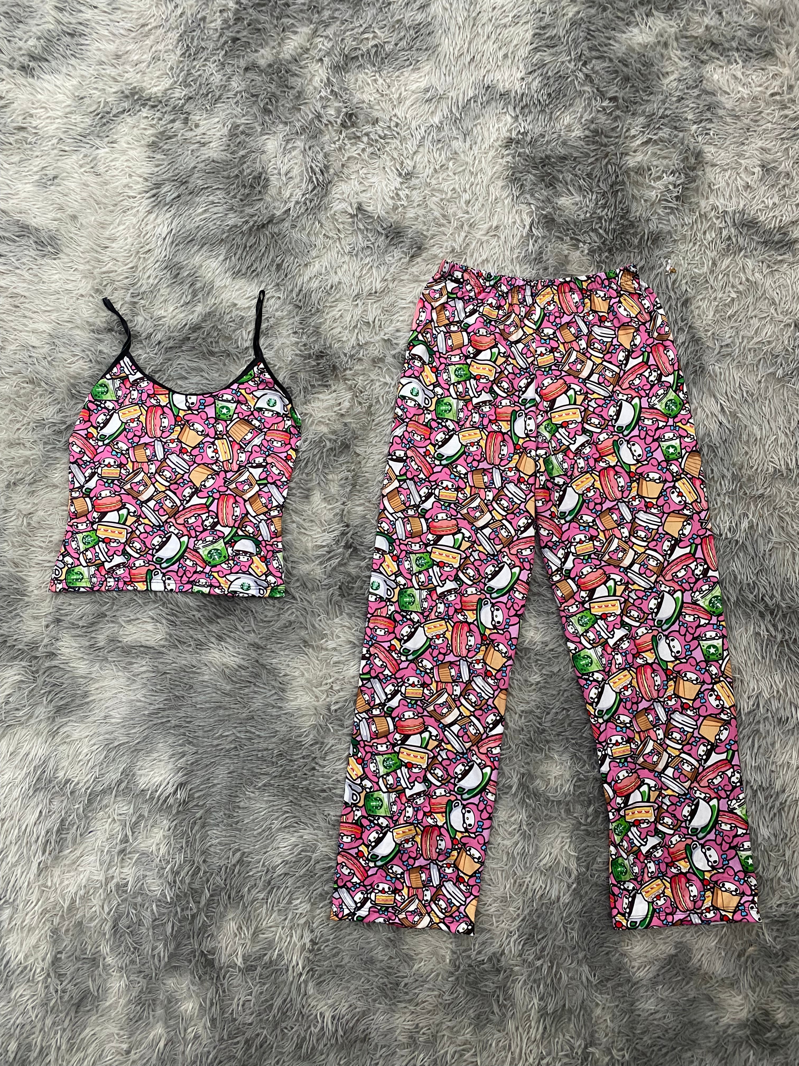 My Melody Starbucks Blusa Con Pantalón