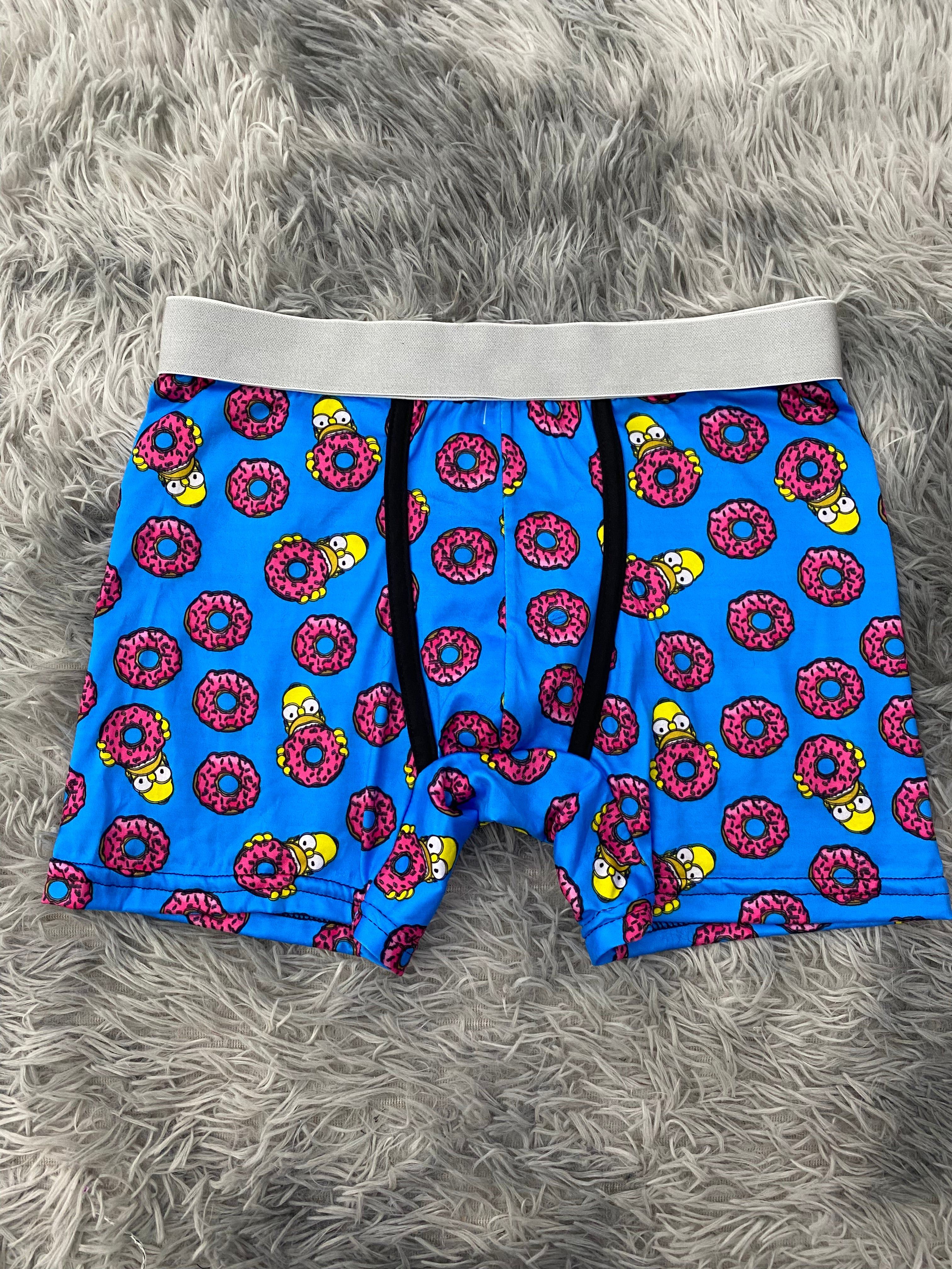 Simpson Donas Fondo Azul Boxer Hombre Unitalla