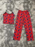 Spider Kitty Rojo Blusa Con Pantalón