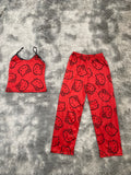 Hello Kitty Rojo Blusa Con Pantalón