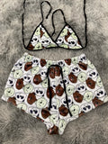 Osos Desastrosos Top Con Short Afelpado