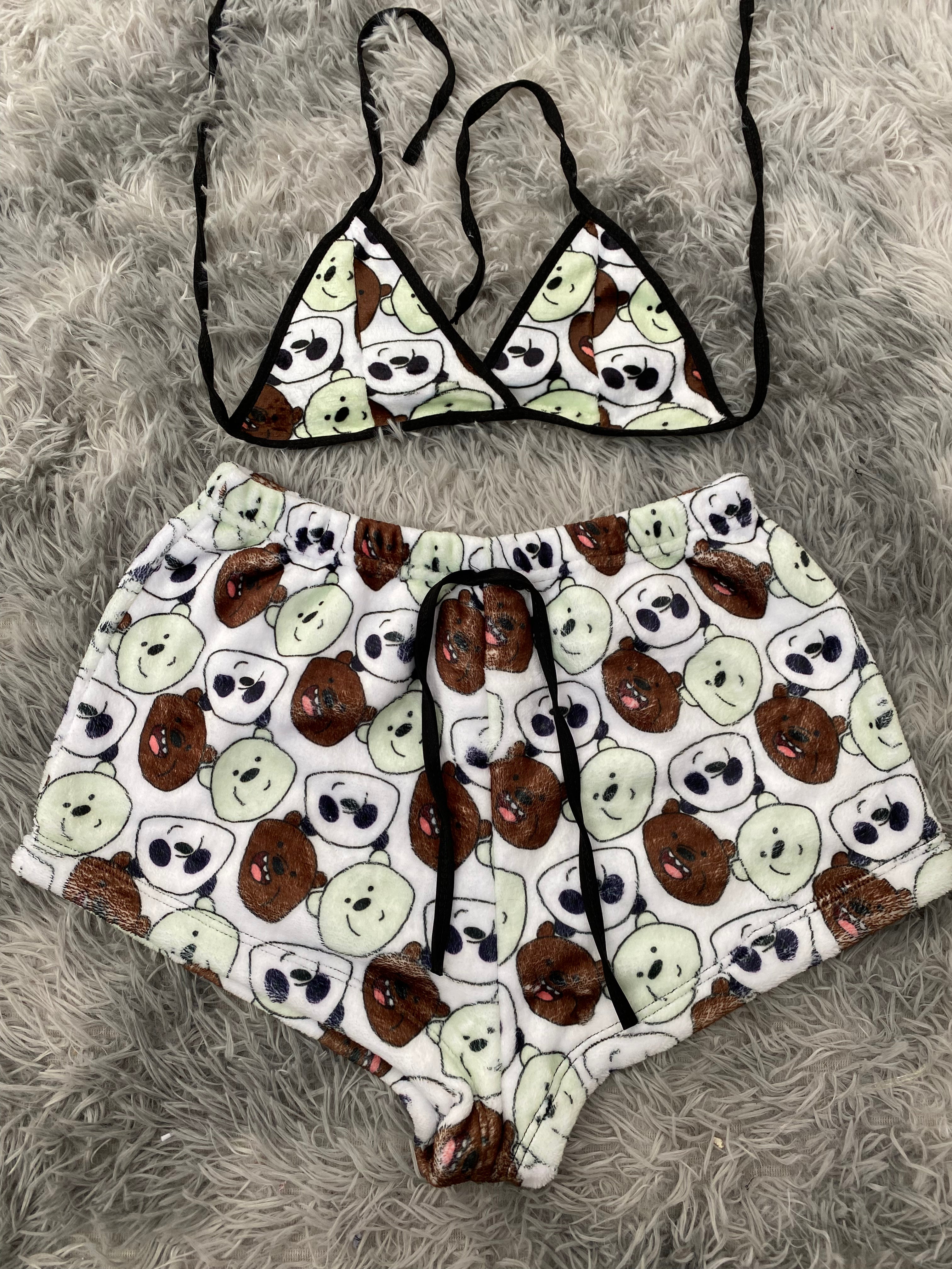 Osos Desastrosos Top Con Short Afelpado