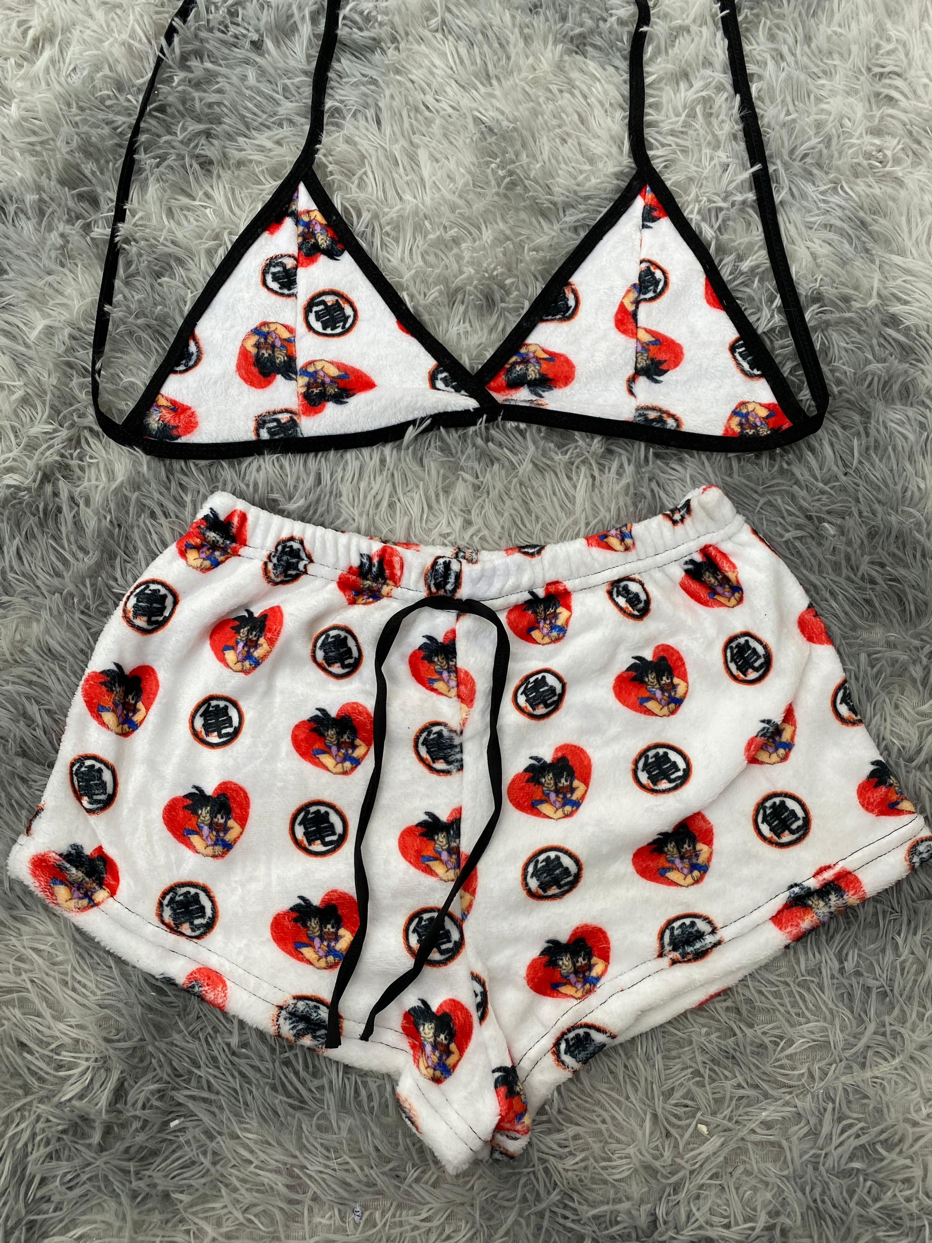 Dragón Ball Milk Top Con Short Afelpado