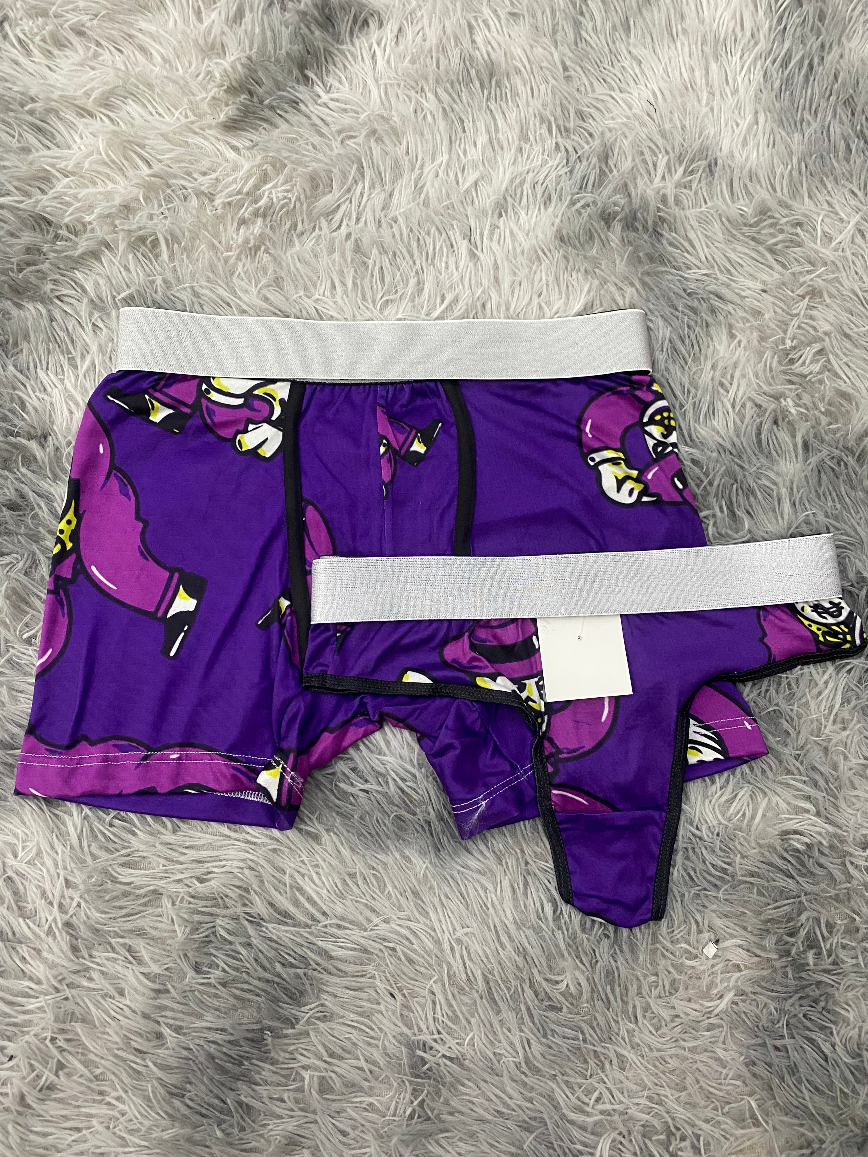 Joker Fondo Morado Duo Unitalla Con Tanga