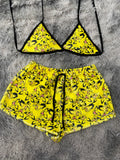 Pokemon Top Con Short Afelpado