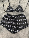 Jack top con short unitalla de afelpado