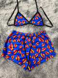 Superman Clasico Top Con Short Afelpado