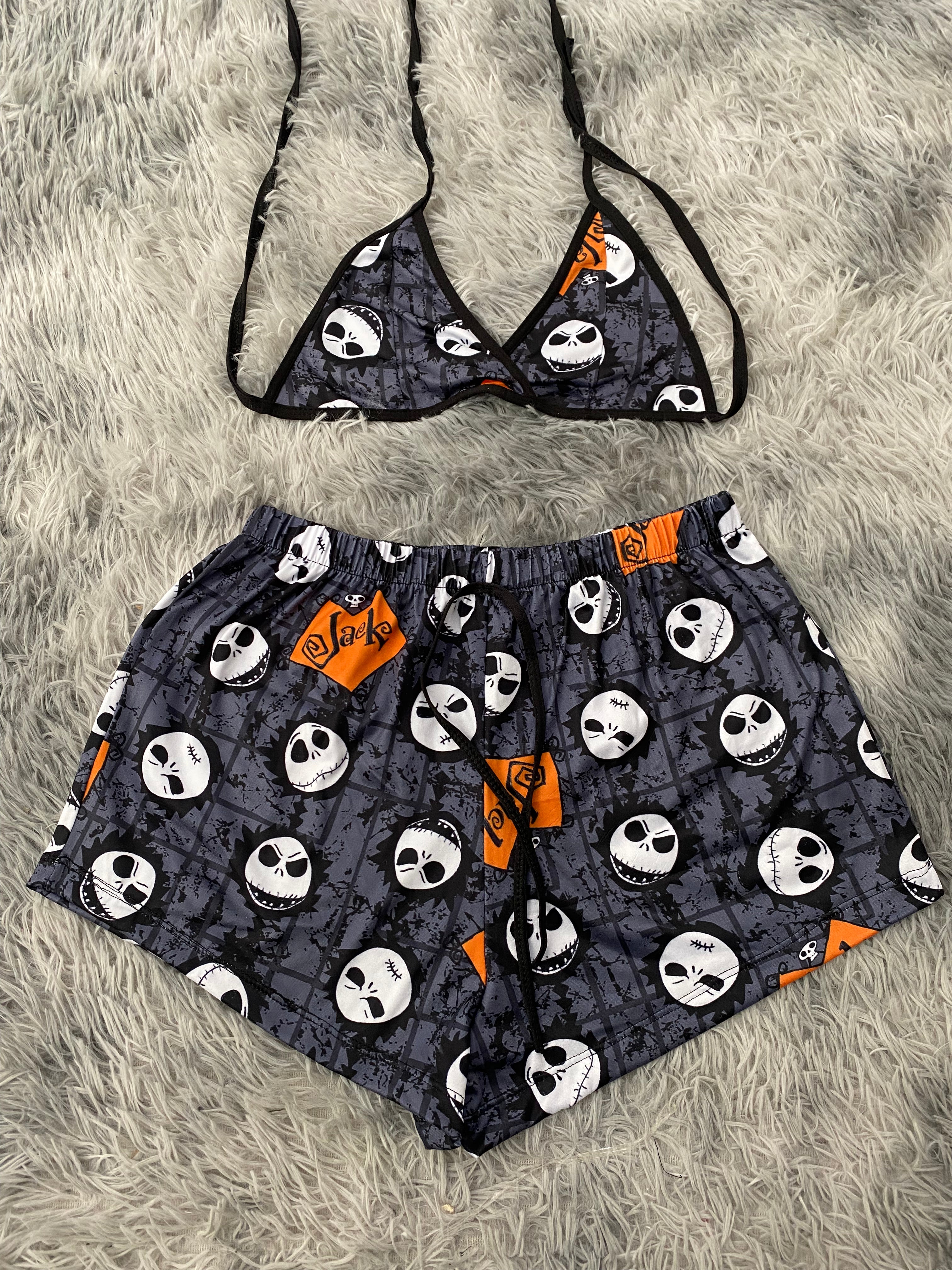 Jack con naranja  Top Con Short Unitalla De Brush