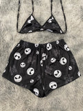 Jack letras blancas Top Con Short Unitalla De Brush