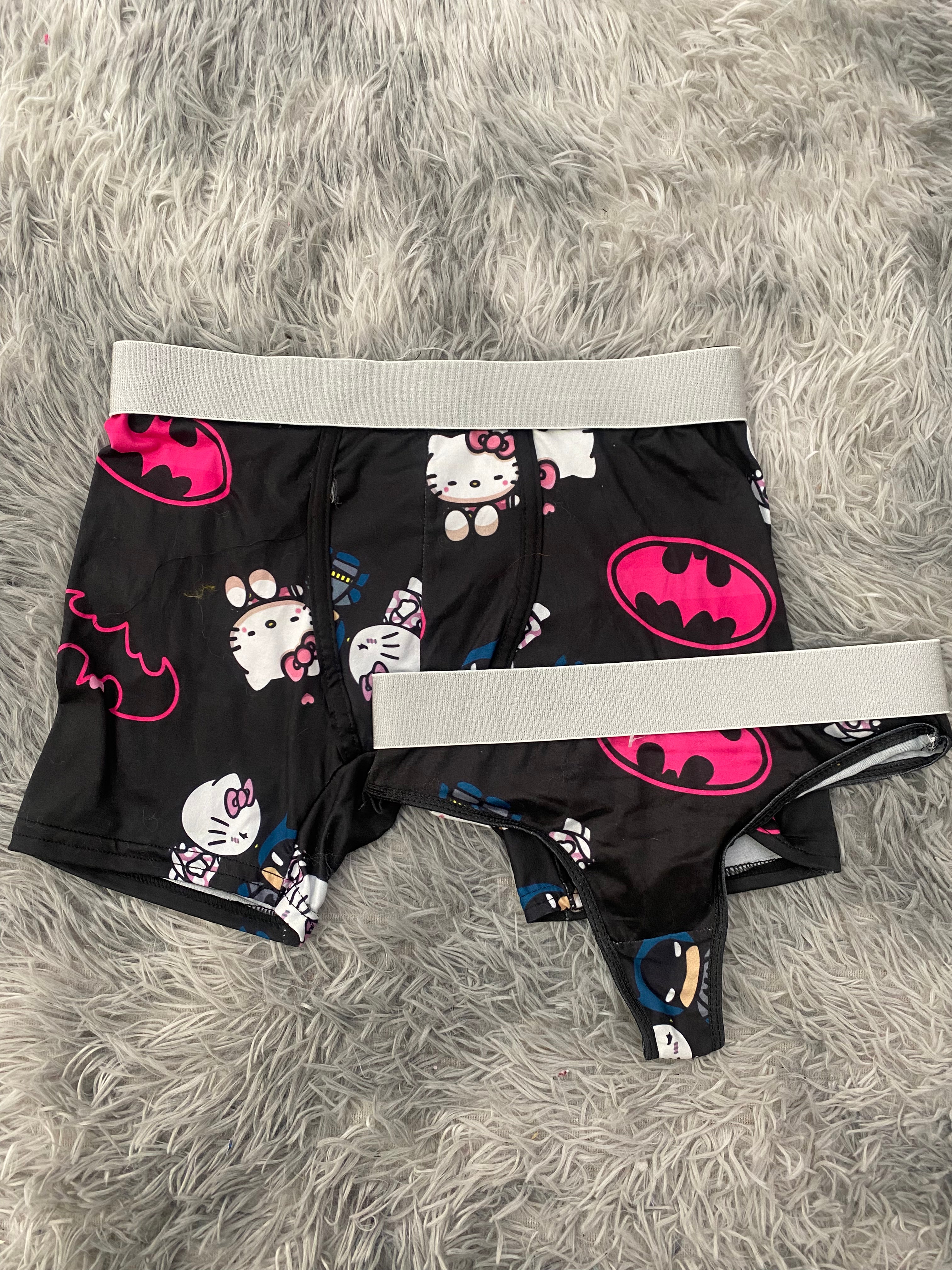 Hello Kitty Y Batman Duo Unitalla Con Tanga