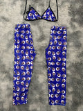 Hello kitty bruja fondo azul Duo De Pijama Afelpada