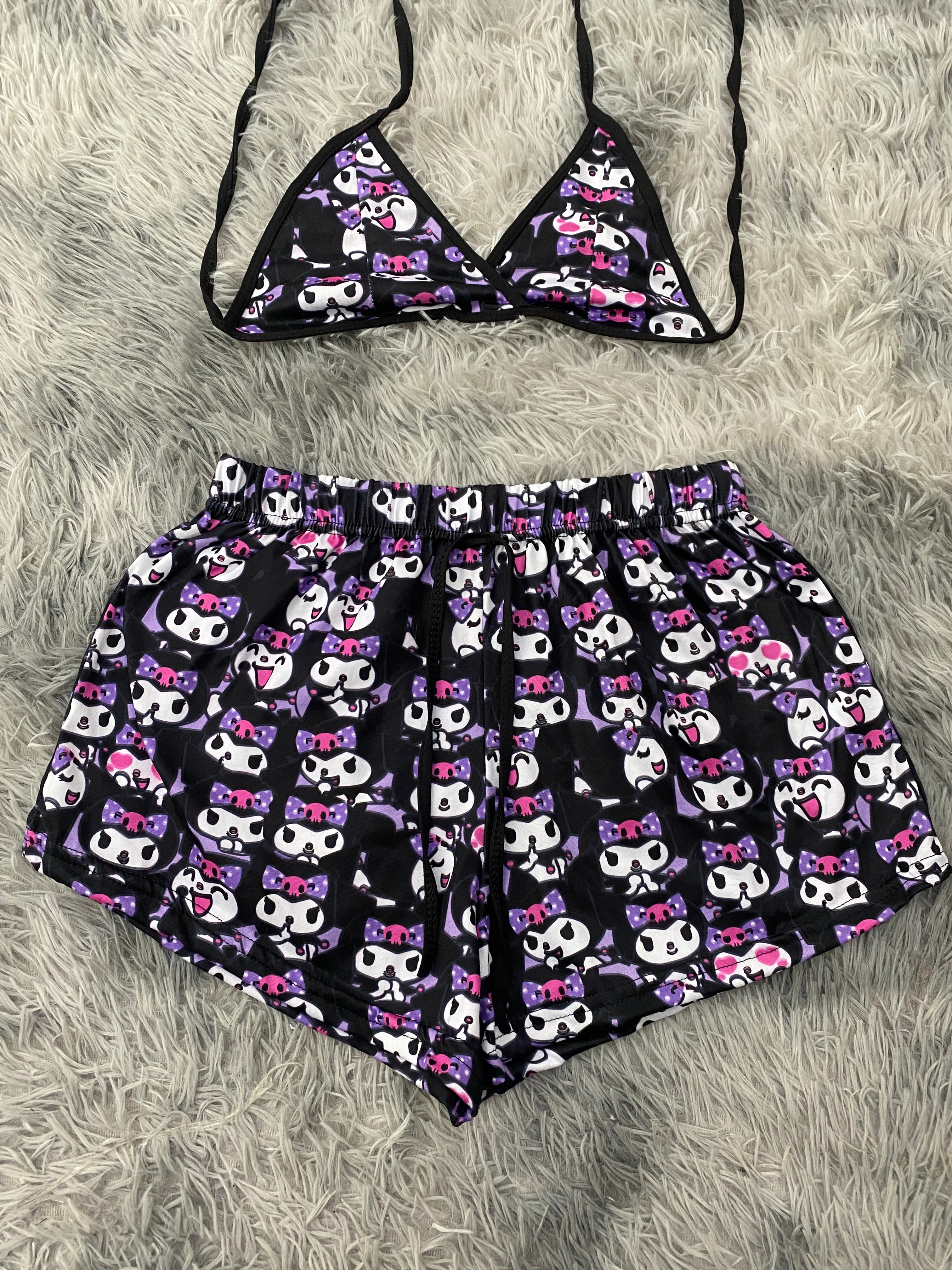 Kuromi Gestos Top Con Short Brush