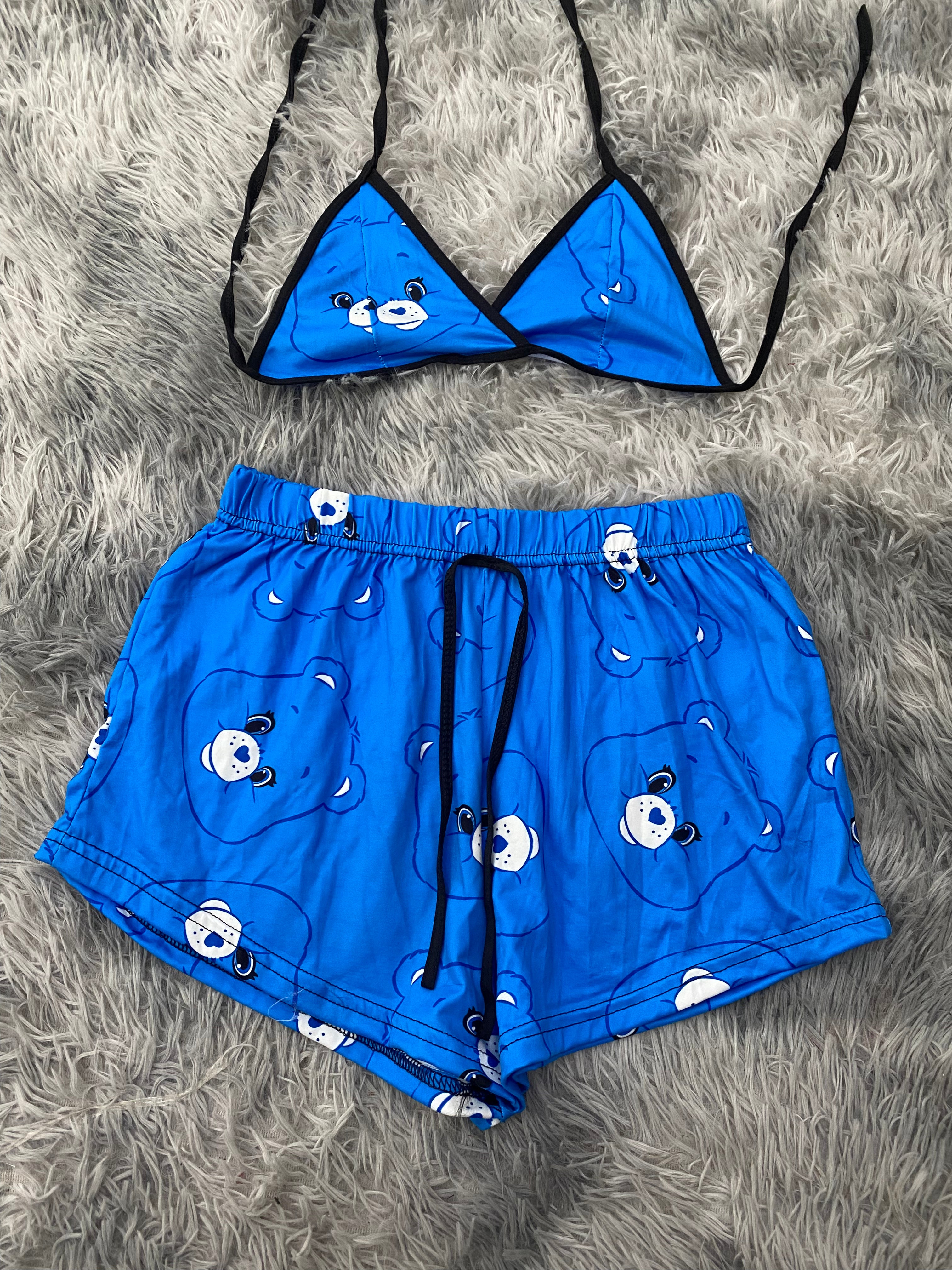 Ositos Cariñositos Osito O Azul Caras Top Con Short Brush
