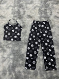 Jack letras blancas Blusa Con Pantalón Pijama De Dama
