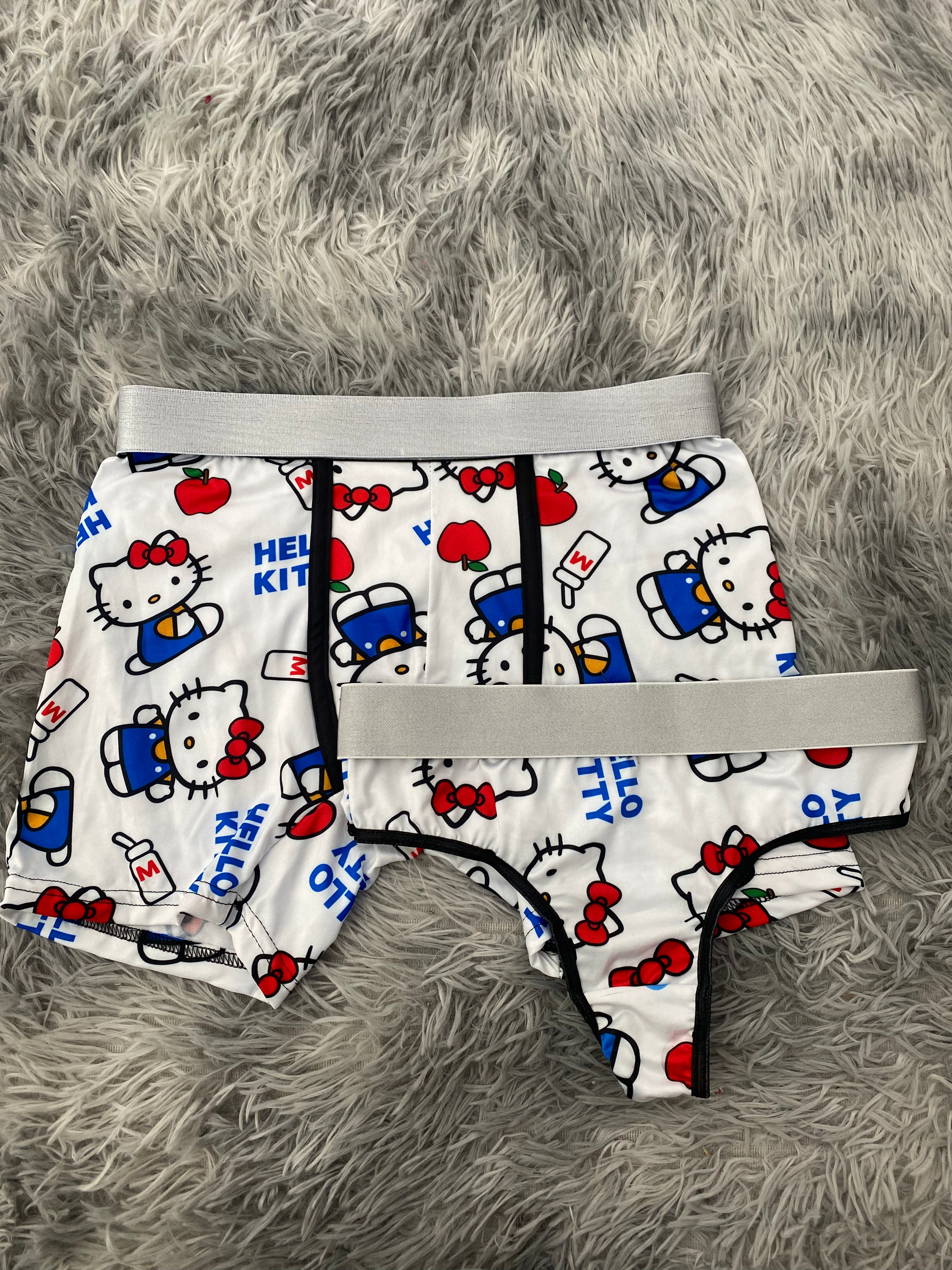 Hello Kitty Letras Azules Duo Unitalla Con Tanga