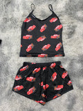 Cars Fondo Negro Blusa Con Short