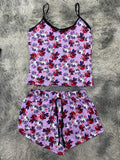 Spider Kitty Morado Blusa Con Short