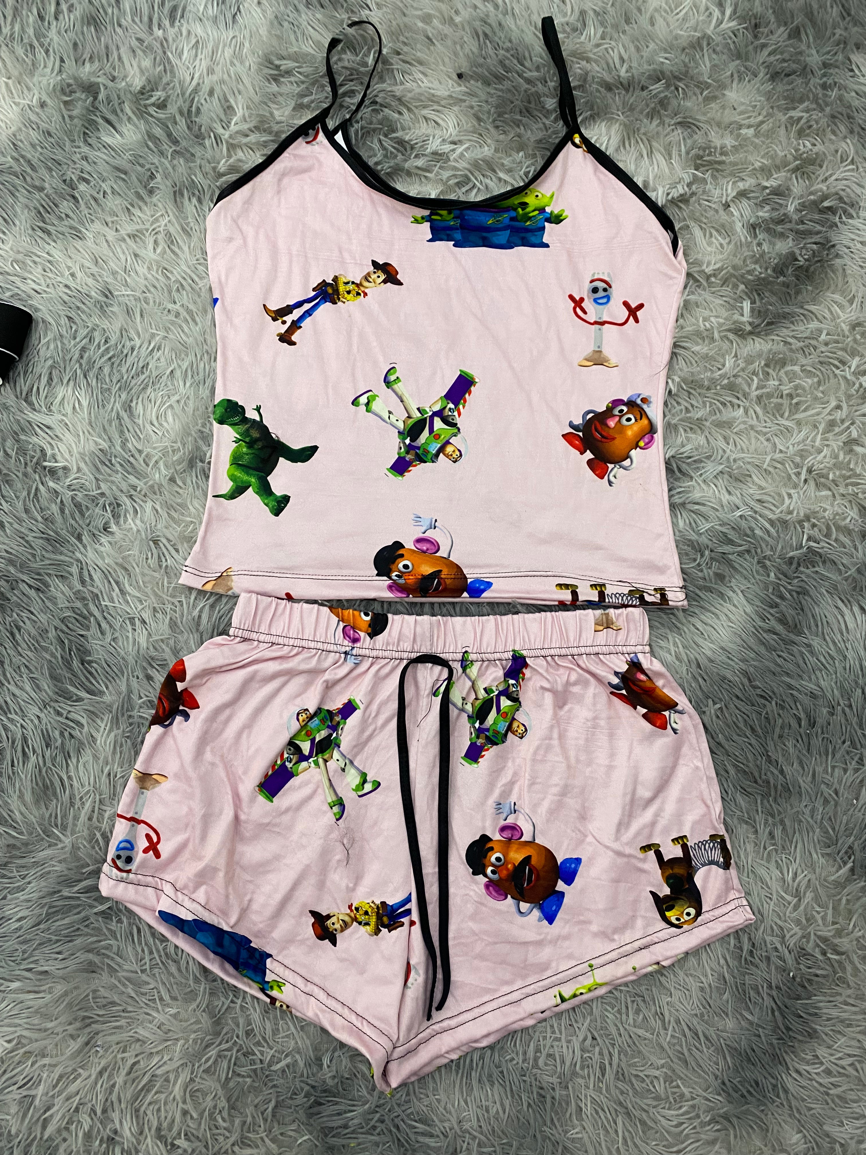 Toy Story Rosa Blusa Con Short