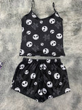Jack y letras blancas Blusa Con Short