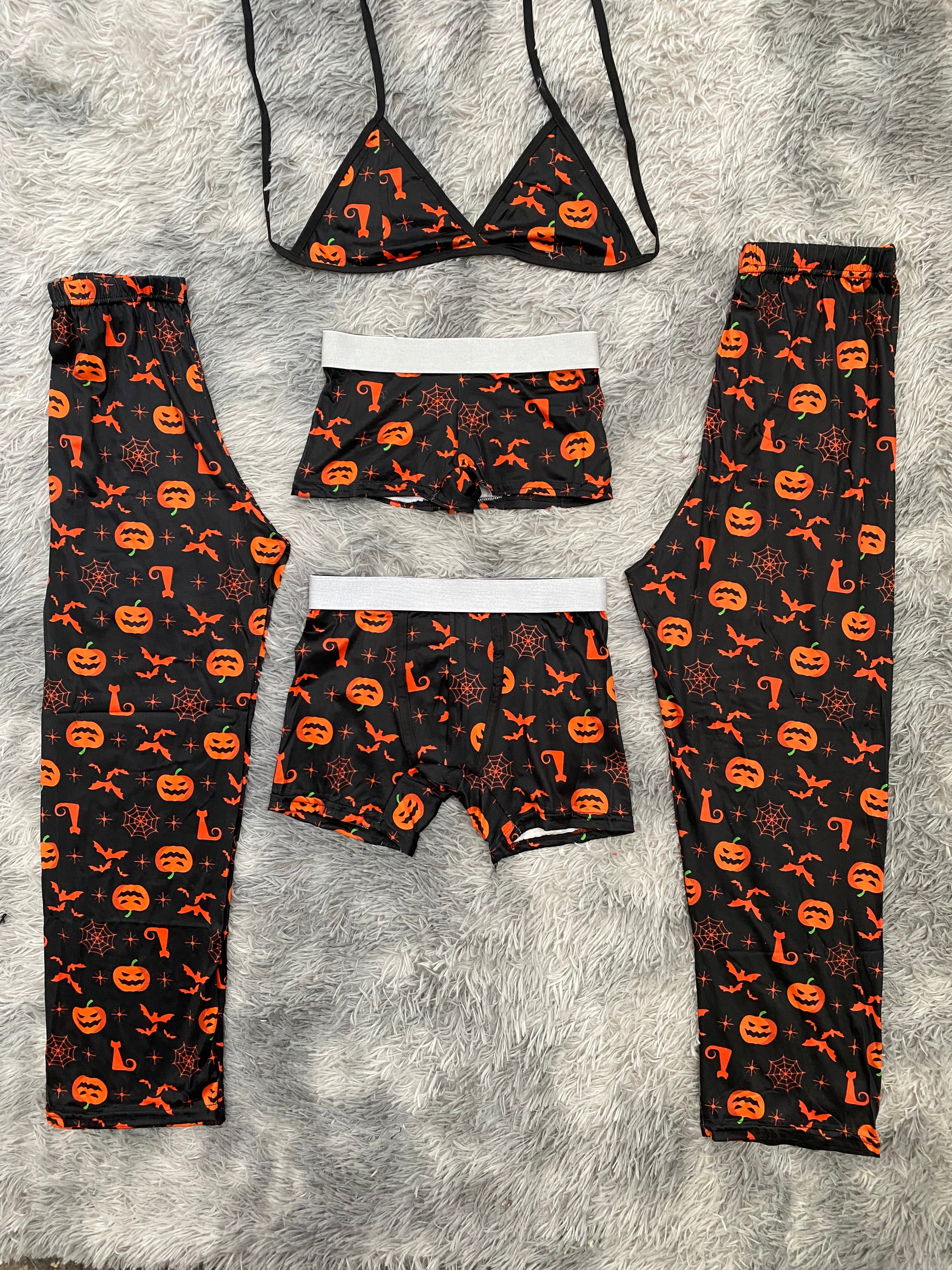 Calabazas Halloween Pijama De 5 Piezas