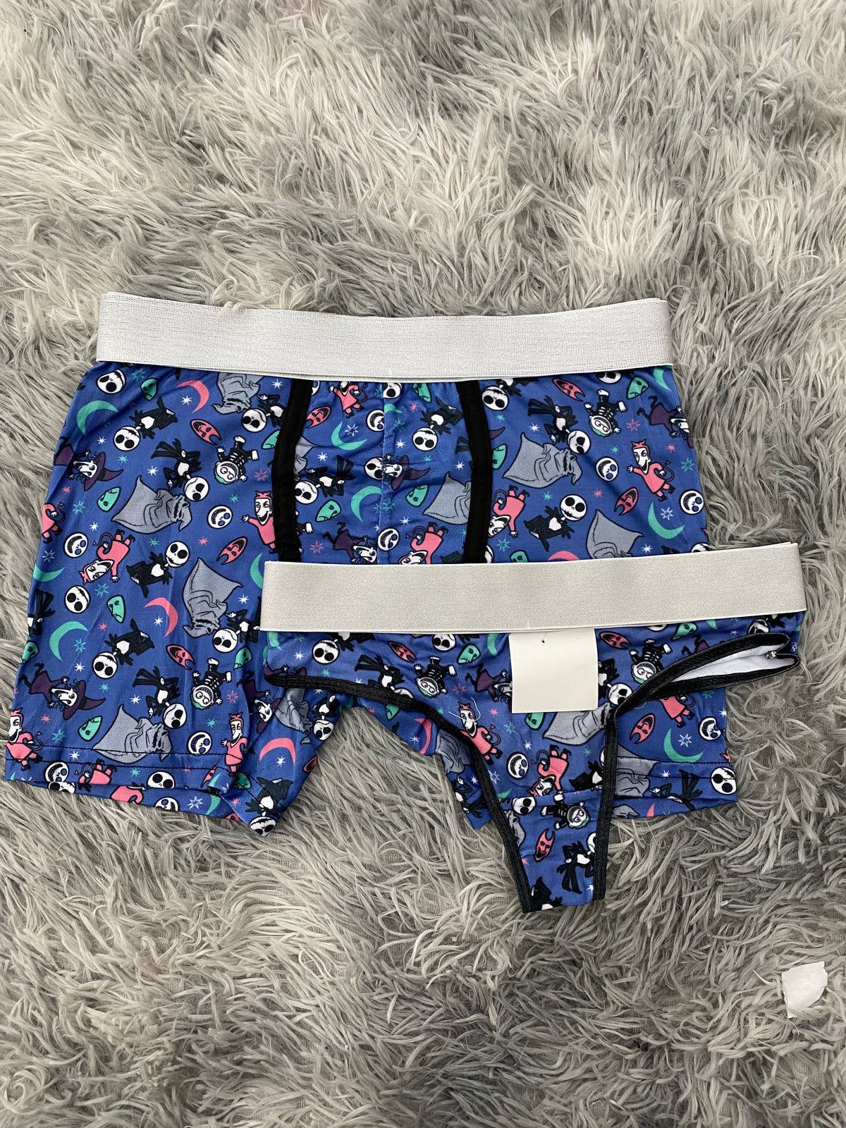 Jack personajes fondo azul Duo Unitalla Con Tanga Xl