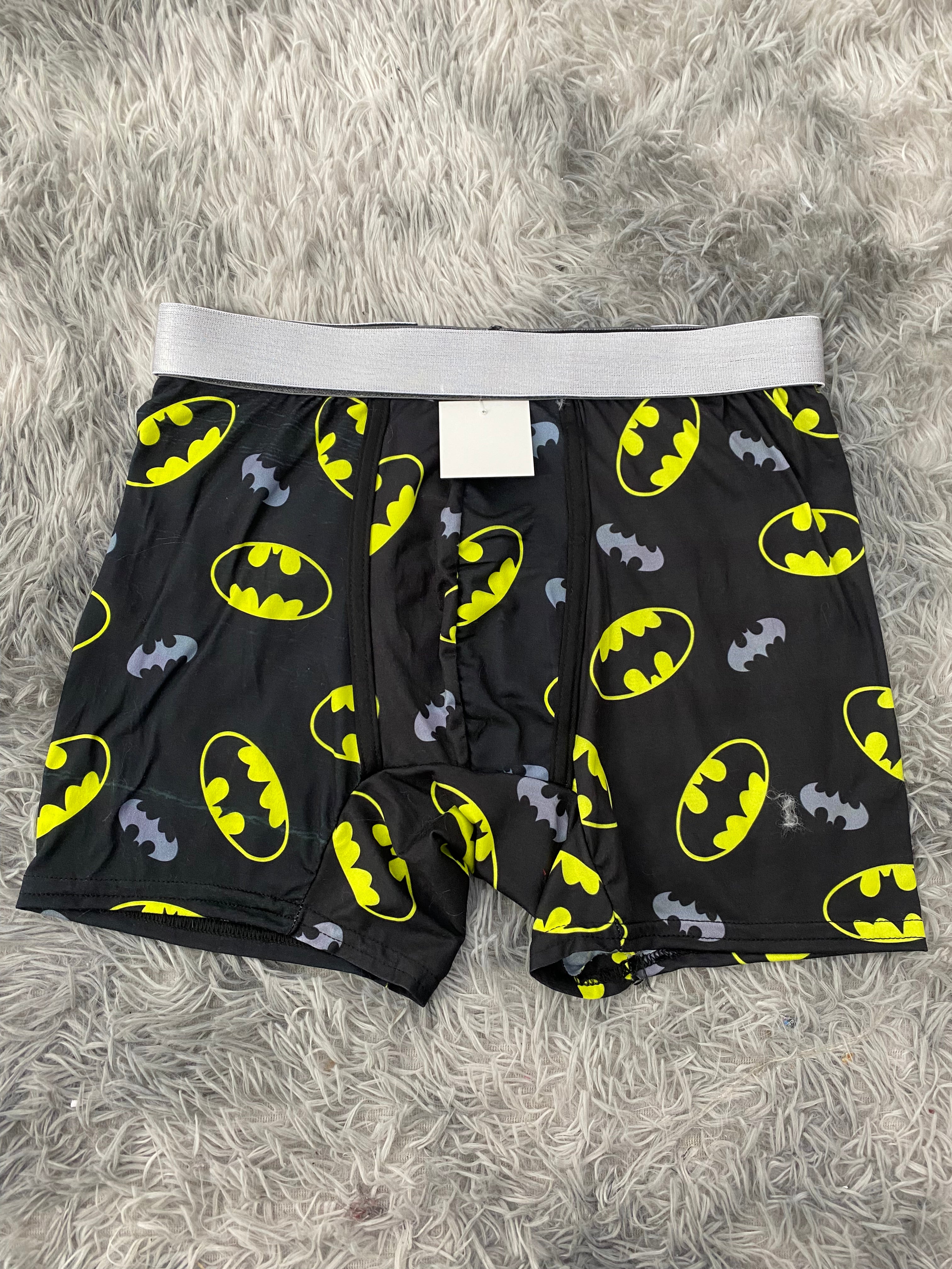 Batman Logos Amarillo Y Gris Boxer Hombre XL