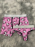 Hello Kitty Saludando Fondo Rosa Duo XL Con Tanga