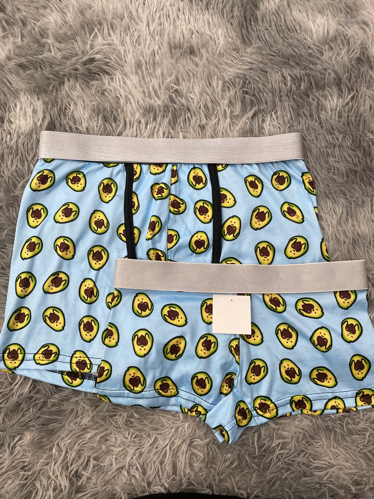 Aguacatitos Fondo Azul Duo Con Boxer Unitalla
