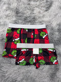 Grinch cuadros rojos Duo Con Boxer