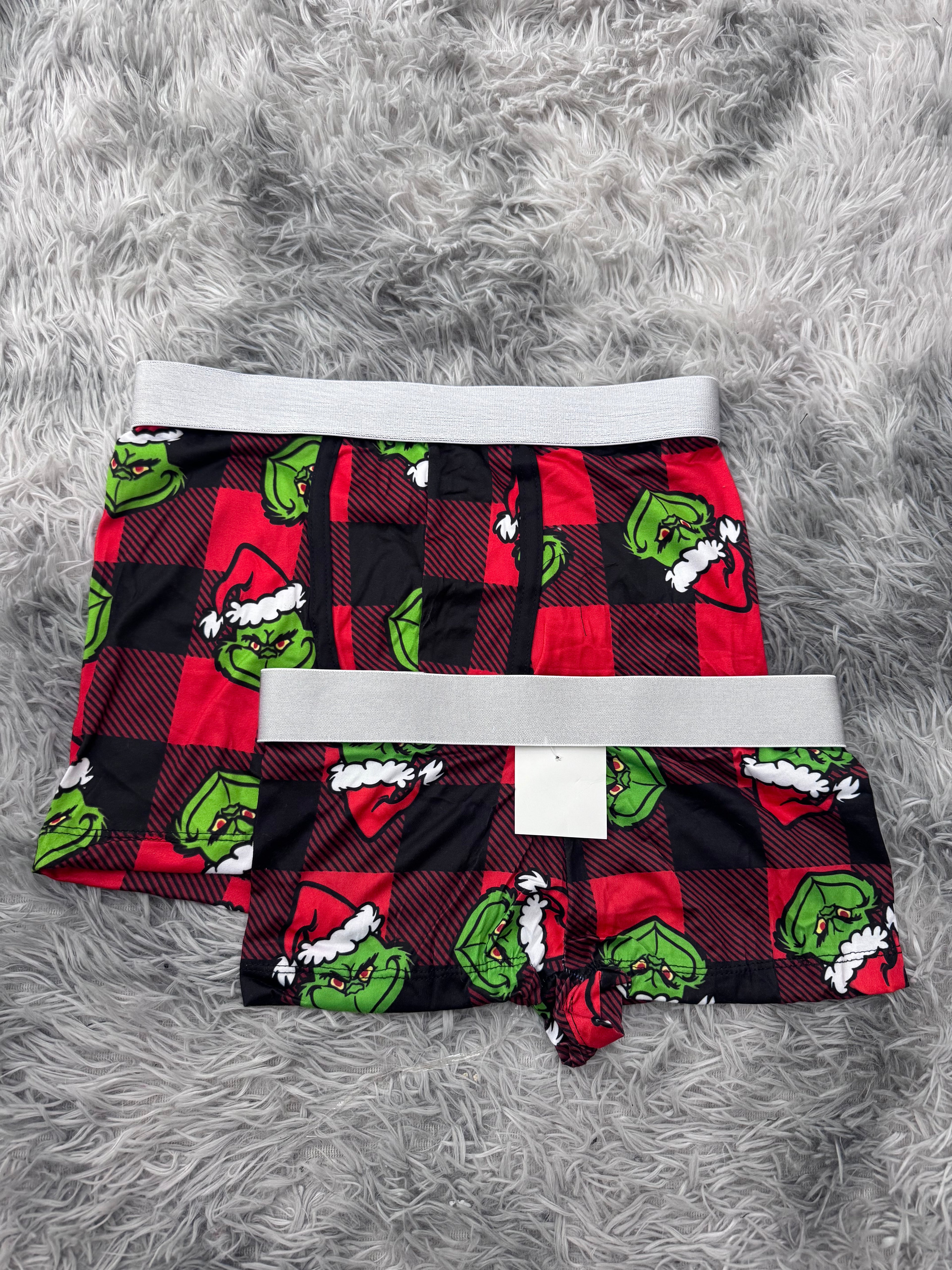 Grinch cuadros rojos Duo Con Boxer