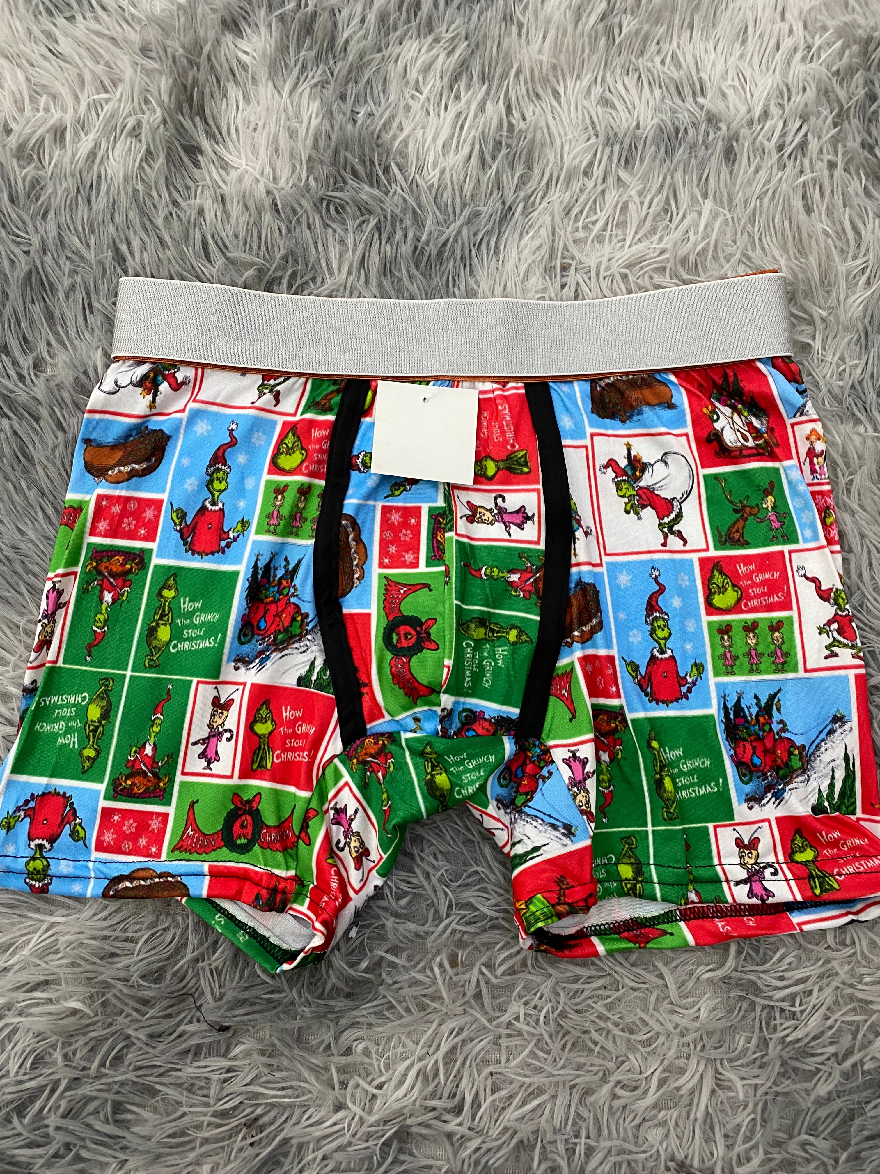Grinch animado cuadros Boxer De Hombre unitalla