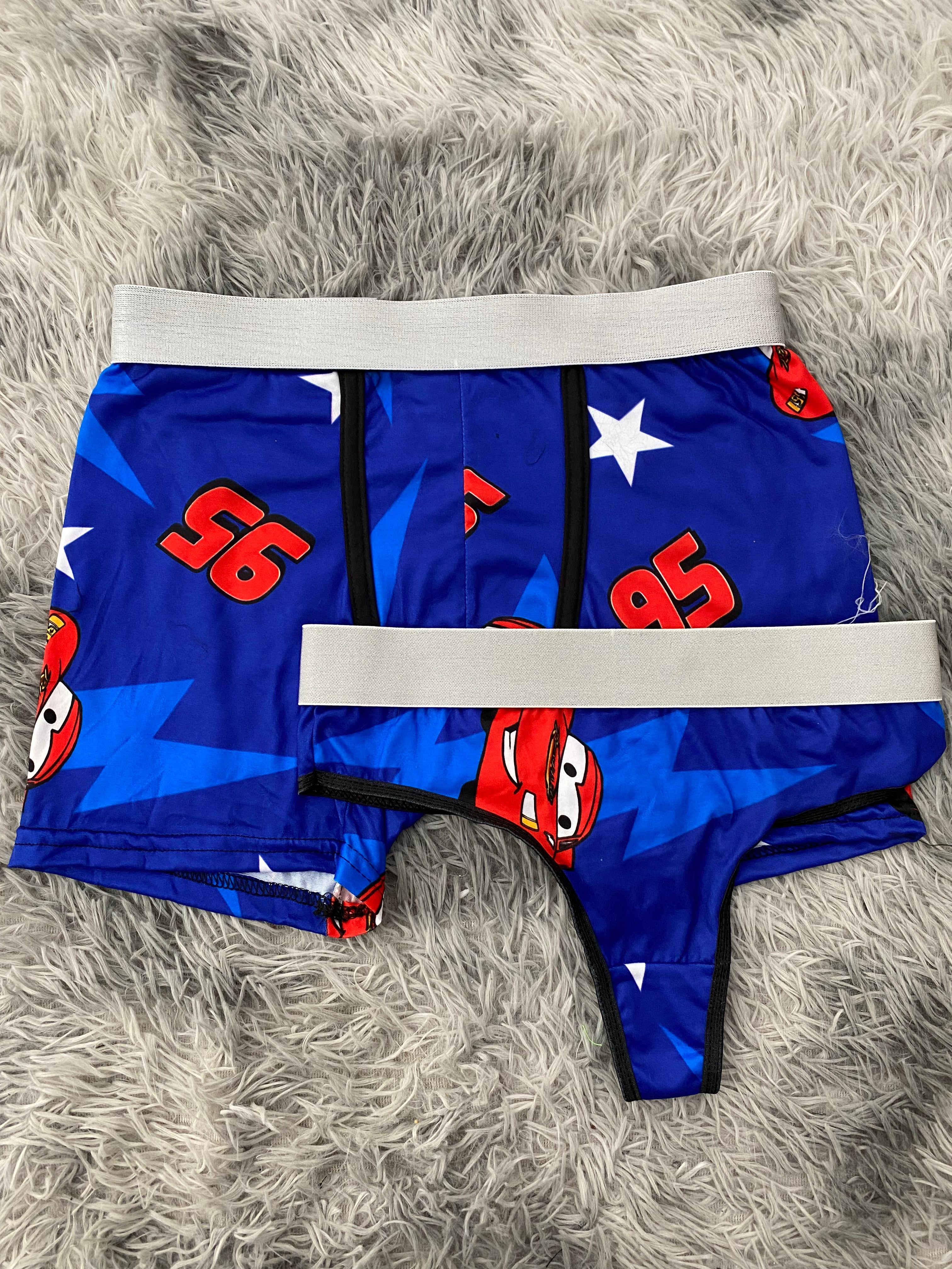 Cars 95 Fondo Azul Duo Unitalla Con Tanga