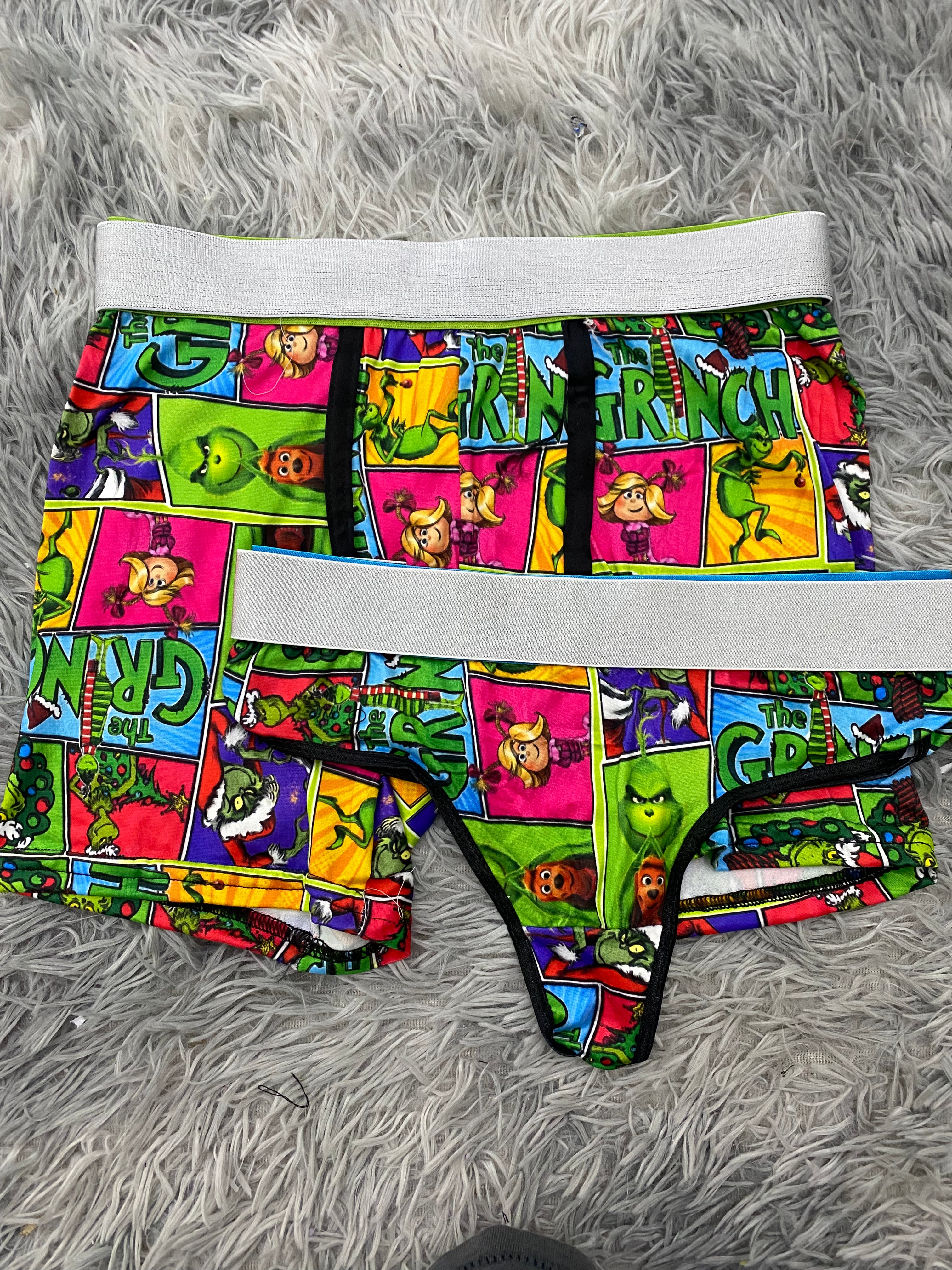 Grinch cuadros animados Duo Unitalla Con Tanga